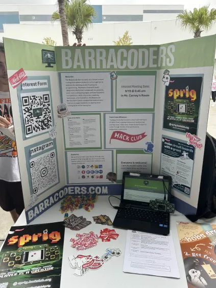 Club fair at the start of the 2024-2025 school year.